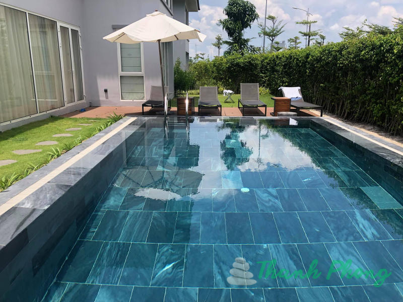 Đá sọc dưa mài hone lát hồ bơi