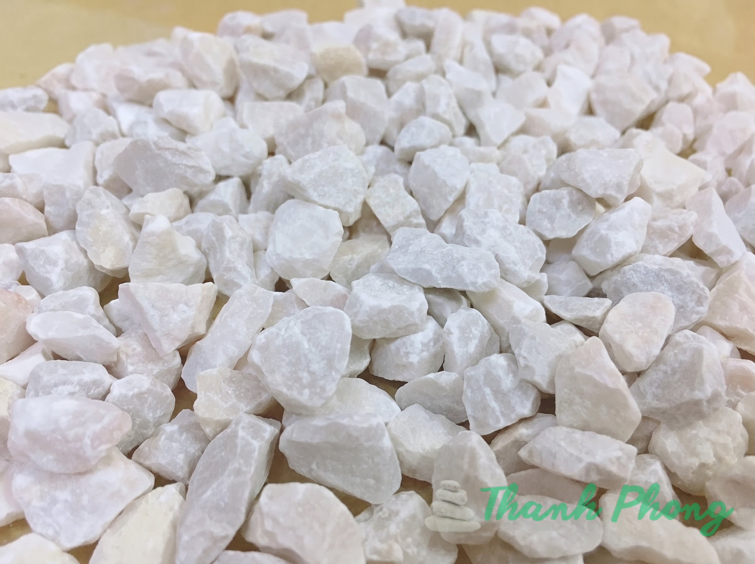 Đá hạt trắng 7mm nguyên chất